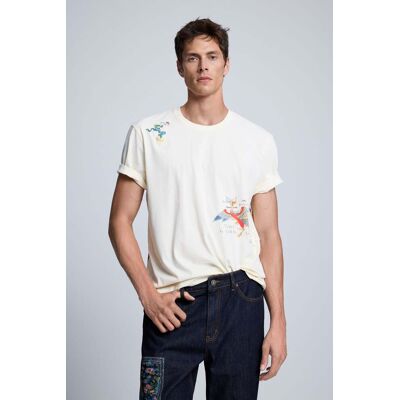 Desigual, Vyšívané tričko, PáNské, Bavlna, XL Desigual, Vyšívané tričko, PáNské, Bavlna, XL