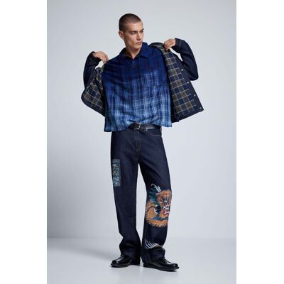 Desigual, TIŠTĚNÉ DŽÍNY, PáNské, Bavlna, Modrá, 28 Desigual, TIŠTĚNÉ DŽÍNY, PáNské, Bavlna, Modrá, 28