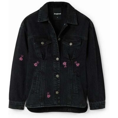 Desigual, Kombinovaná bunda Mickey Mouse, Bavlna, ČErná, S Desigual, Kombinovaná bunda Mickey Mouse, Bavlna, ČErná, S