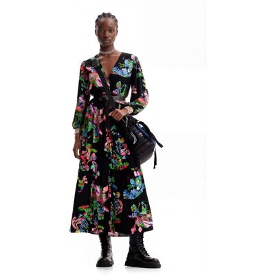 Desigual, Košilové šaty M.C.Lacroix, ViskÓZa, ČErná, XS Desigual, Košilové šaty M.C.Lacroix, ViskÓZa, ČErná, XS