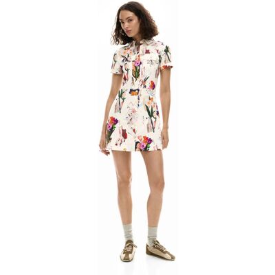 Desigual, Krátké šaty collage, DáMske, BíLá, M Desigual, Krátké šaty collage, DáMske, BíLá, M