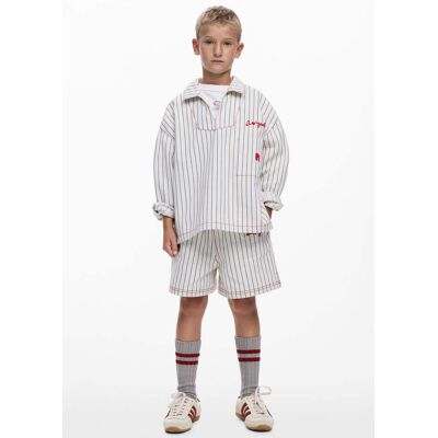 Desigual, krátké kalhoty s pruhy, DěTi, Bavlna, BíLá, 13/14 Desigual, krátké kalhoty s pruhy, DěTi, Bavlna, BíLá, 13/14
