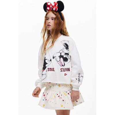 Desigual, Mikina Mickey Mouse™ Kiss, DěTi, Bavlna, BíLá, 7/8 Desigual, Mikina Mickey Mouse™ Kiss, DěTi, Bavlna, BíLá, 7/8