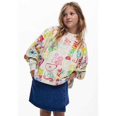 Desigual, Orientální šaty na ramínka, DěTi, Bavlna, BíLá, 7/8 Desigual, Orientální šaty na ramínka, DěTi, Bavlna, BíLá, 7/8