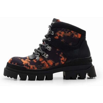 Desigual, Printed trekking boots, ČErná, 39 Desigual, Printed trekking boots, ČErná, 39