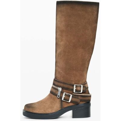 Desigual, ploché boty s přezkou, DáMske, Cow Leather, HněDá, 39 Desigual, ploché boty s přezkou, DáMske, Cow Leather, HněDá, 39