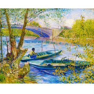 ART Malování podle čísel - RYBOLOV NA JAŘE, Vincent van Gogh bez rámu 40 x 50 cm ART Malování podle čísel - RYBOLOV NA JAŘE, Vincent van Gogh bez rámu 40 x 50 cm