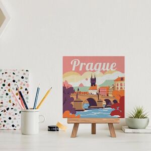 ART Mini malování podle čísel - Travel Poster PRAHA 20 x 20 cm na rámu ART Mini malování podle čísel - Travel Poster PRAHA 20 x 20 cm na rámu