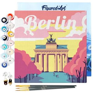 ART Mini malování podle čísel - Travel Poster BERLÍN 20 x 20 cm na rámu ART Mini malování podle čísel - Travel Poster BERLÍN 20 x 20 cm na rámu