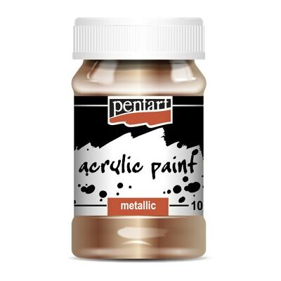 Akrylová barva metalická PENTART 100 ml ANTICKÁ ZLATÁ Akrylová barva metalická PENTART 100 ml ANTICKÁ ZLATÁ