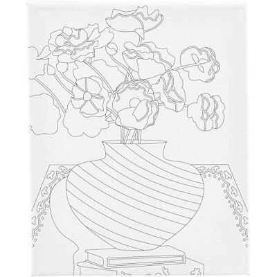 Creative Malířské plátno s předtiskem 24x30 cm KYTICE VE VÁZE Creative Malířské plátno s předtiskem 24x30 cm KYTICE VE VÁZE