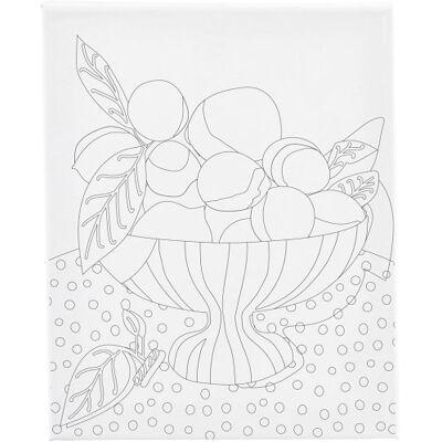 Creative Malířské plátno s předtiskem 24x30 cm MÍSA S OVOCEM Creative Malířské plátno s předtiskem 24x30 cm MÍSA S OVOCEM