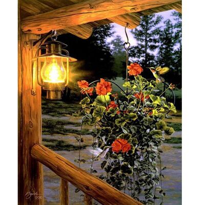 ART Malování podle čísel - LUCERNA NA VERANDĚ na rámu 40 x 50 cm ART Malování podle čísel - LUCERNA NA VERANDĚ na rámu 40 x 50 cm