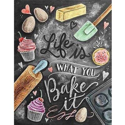 ART Diamantové malování - BAKE IT bez rámu 40 x 50 cm ART Diamantové malování - BAKE IT bez rámu 40 x 50 cm