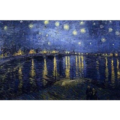 ART Diamantové malování - VAN GOGH HVĚZDNÁ NOC NA BŘEHU RHONY bez rámu 40 x 50 cm ART Diamantové malování - VAN GOGH HVĚZDNÁ NOC NA BŘEHU RHONY bez rámu 40 x 50 cm