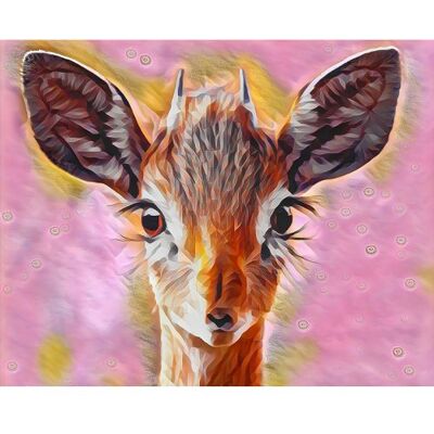 ART Diamantové malování - JELENÍ OČI bez rámu 40 x 50 cm ART Diamantové malování - JELENÍ OČI bez rámu 40 x 50 cm