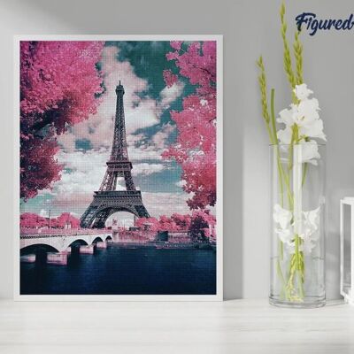ART Diamantové malování - EIFFELOVA VĚŽ NA JAŘE 40 x 50 cm bez rámu ART Diamantové malování - EIFFELOVA VĚŽ NA JAŘE 40 x 50 cm bez rámu