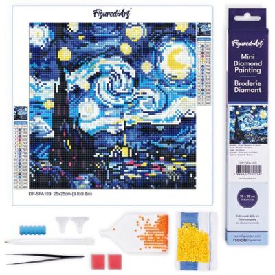 ART Mini diamantové malování - ZÁŘÍCÍ HVĚZDNÁ NOC bez rámu 25 x 25 cm ART Mini diamantové malování - ZÁŘÍCÍ HVĚZDNÁ NOC bez rámu 25 x 25 cm