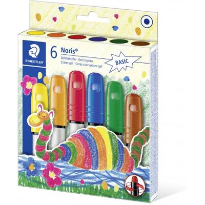 Gelové voskovky NORIS CLUB STAEDTLER 6 základních barev Gelové voskovky NORIS CLUB STAEDTLER 6 základních barev