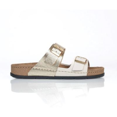 Dámské pantofle MALLORCA beige gold, Batz 39 Dámské pantofle MALLORCA beige gold, Batz 39