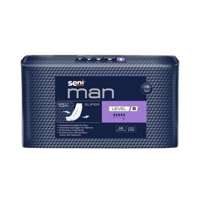 Seni Man Super Level 5 inkontinenční vložky pro muže 15ks Seni Man Super Level 5 inkontinenční vložky pro muže 15ks
