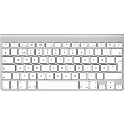 Apple Wireless Keyboard - A1255 (SWE) Bílá třídy Velmi dobrý Apple Wireless Keyboard - A1255 (SWE) Bílá třídy Velmi dobrý