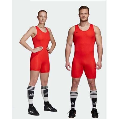 Vzpěračský - powerlifterský dres adidas red 2019 L Vzpěračský - powerlifterský dres adidas red 2019 L
