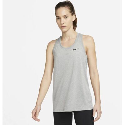 Nike Dri-FIT Dámský Racerback top - Šedá / Stříbrná - S - Oblečení Nike Dri-FIT Dámský Racerback top - Šedá / Stříbrná - S - Oblečení