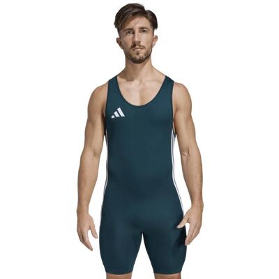 Pánský vzpěračský - powerlifterský dres adidas zelený S Pánský vzpěračský - powerlifterský dres adidas zelený S