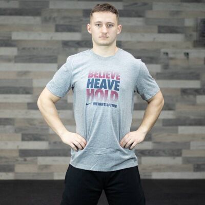 Pánské tričko Nike Believe Heave Hold - šedé XL Pánské tričko Nike Believe Heave Hold - šedé XL