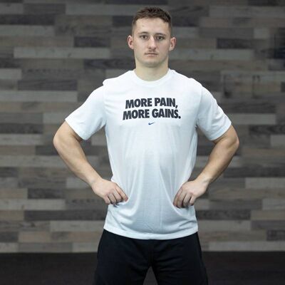 Pánské tričko Nike More Pain More Gain - White L Pánské tričko Nike More Pain More Gain - White L