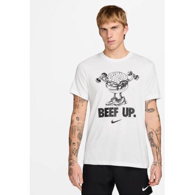 Pánské tričko Nike - beef up - white S Pánské tričko Nike - beef up - white S