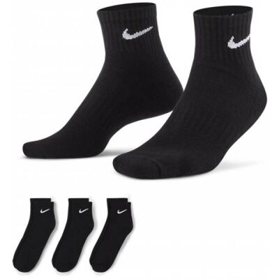 Tréninkové ponožky Nike Everyday Lightweight 3 páry černé L Tréninkové ponožky Nike Everyday Lightweight 3 páry černé L