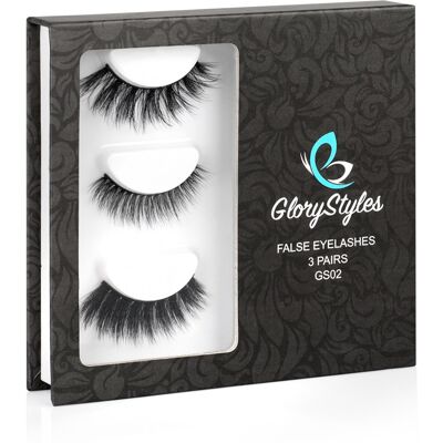 Luxusní sada umělých řas GS02 GloryStyles Luxusní sada umělých řas GS02 GloryStyles
