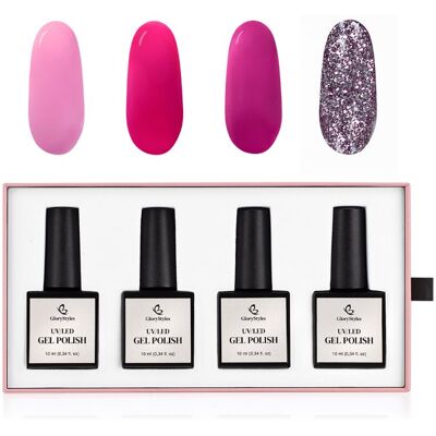 GloryStyles Sada gel laků GP16 Pink GloryStyles Sada gel laků GP16 Pink