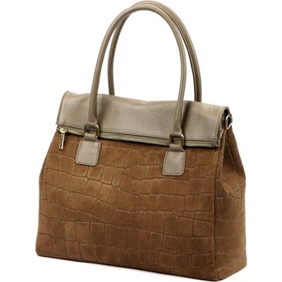Dámská kabelka Camilla PREMIUM 10.015 CROCO taupe Dámská kabelka Camilla PREMIUM 10.015 CROCO taupe
