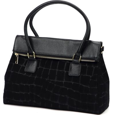 Dámská kabelka Camilla PREMIUM 10.015 MN CROCO černá Dámská kabelka Camilla PREMIUM 10.015 MN CROCO černá