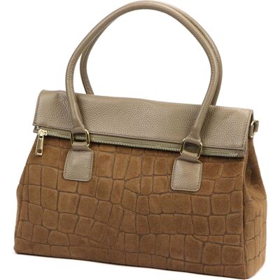 Dámská kabelka Camilla PREMIUM 10.015 MN CROCO taupe Dámská kabelka Camilla PREMIUM 10.015 MN CROCO taupe