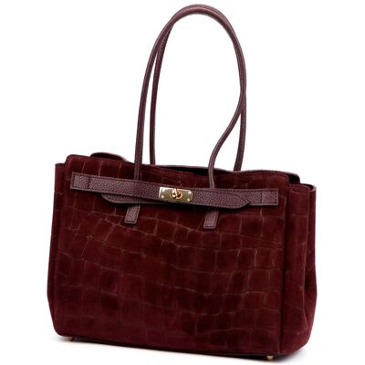 Dámská kabelka Camilla PREMIUM 10.004 CROCO bordó Dámská kabelka Camilla PREMIUM 10.004 CROCO bordó