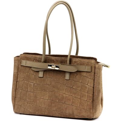Dámská kabelka Camilla PREMIUM 10.004 CROCO taupe Dámská kabelka Camilla PREMIUM 10.004 CROCO taupe