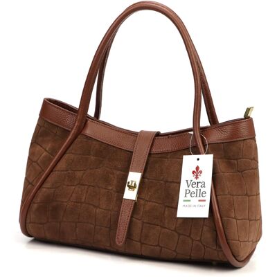 Dámská kabelka Camilla PREMIUM 10.014 CROCO hnědá Dámská kabelka Camilla PREMIUM 10.014 CROCO hnědá