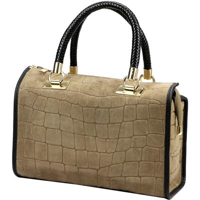 Dámská kabelka Camilla PREMIUM 10.019 CROCO taupe Dámská kabelka Camilla PREMIUM 10.019 CROCO taupe