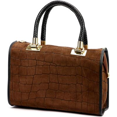 Dámská kabelka Camilla PREMIUM 10.019 CROCO hnědá Dámská kabelka Camilla PREMIUM 10.019 CROCO hnědá