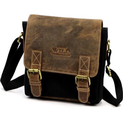 Pánské crossbody Wild AW-S22-MHC černá, hnědá Pánské crossbody Wild AW-S22-MHC černá, hnědá