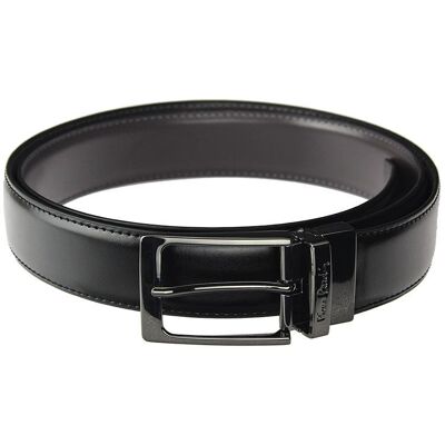 Pánský pásek Pierre Cardin FWJX5 DOUBLE BLACK-BROWN 130 Pánský pásek Pierre Cardin FWJX5 DOUBLE BLACK-BROWN 130