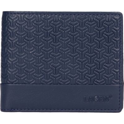 Lagen Pánská kožená peněženka BLC-5316 modrá-navy blue Lagen Pánská kožená peněženka BLC-5316 modrá-navy blue