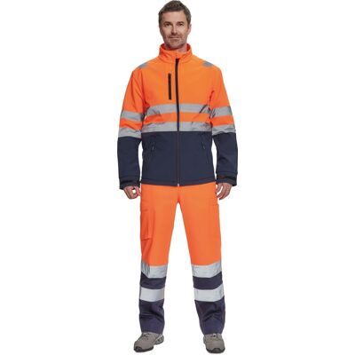 Cerva GRANADA HV softshellová bunda oranžová/navy vel.M Cerva GRANADA HV softshellová bunda oranžová/navy vel.M