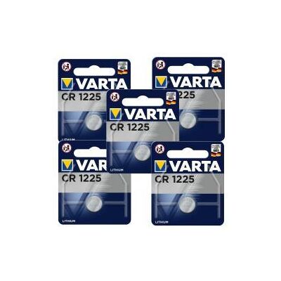 5x litiový knoflíkový článek, baterie Varta CR1225 5x 1ks balení originál 5x litiový knoflíkový článek, baterie Varta CR1225 5x 1ks balení originál