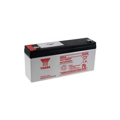 Yuasa NP3-6 olovo-kyselina baterie - 6V 3000mAh - UPS & Bezpečnost Yuasa NP3-6 olovo-kyselina baterie - 6V 3000mAh - UPS & Bezpečnost