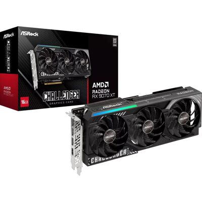 ASRock Radeon RX 9070 Steel Legend OC 16GB GDDR6 Graphics Card ASRock Radeon RX 9070 Steel Legend OC 16GB GDDR6 Graphics Card
